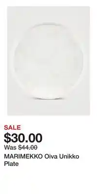 Holt Renfrew MARIMEKKO Oiva Unikko Plate offer