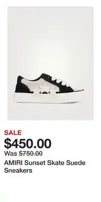 Holt Renfrew AMIRI Sunset Skate Suede Sneakers offer