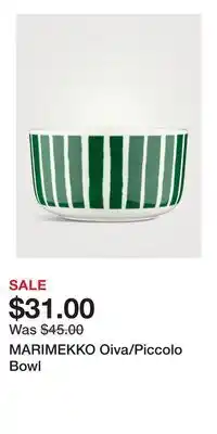 Holt Renfrew MARIMEKKO Oiva/Piccolo Bowl offer