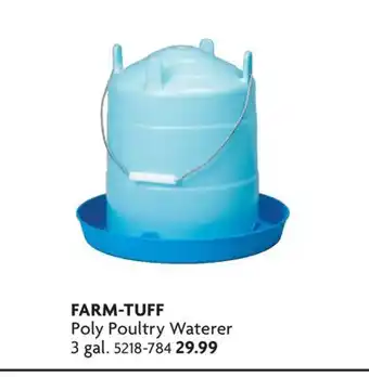 Home Hardware Poly Poultry Waterer 3 gal offer