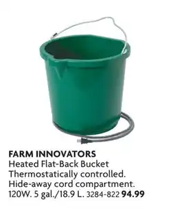Home Hardware Heated Flat-Back Bucket offer