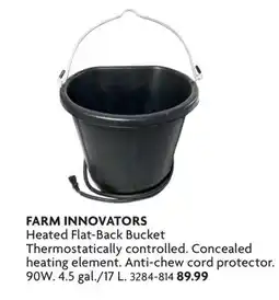 Home Hardware Heated Flat-Back Bucket offer