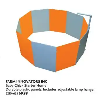 Home Hardware Baby Chick Starter HomDurablee plastic panels. Includes adjustable lamp hanger offer