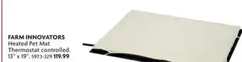 Home Hardware Heated Pet Mat Thermostat controlled offer