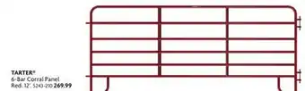 Home Hardware 6-Bar Corral Pane Red.l 12' offer