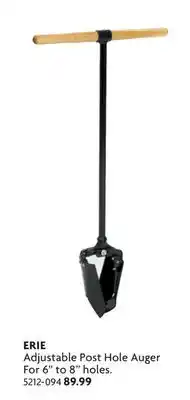 Home Hardware Adjustable Post Hole AugeForr 6 to 8 holes offer