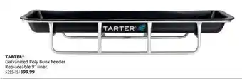 Home Hardware TARTER Galvanized Poly Bunk Feeder offer