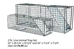 Home Hardware 2 Pc. Live Animal Trap Set offer