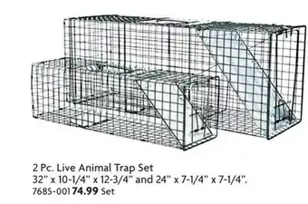 Home Hardware 2 Pc. Live Animal Trap Set offer