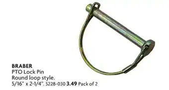 Home Hardware PTO Lock Pin Round loop style offer
