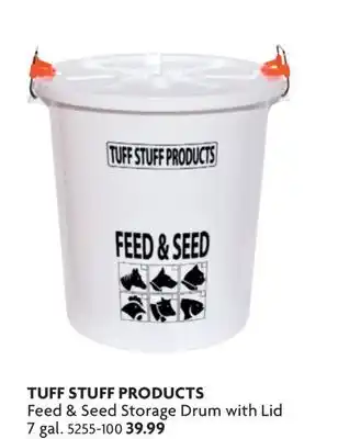 Home Hardware Feed & Seed Storage Drum with Lid - 7 Gal offer