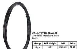Home Hardware Annealed Merchant Wire Black 14 ga., 10 lb offer