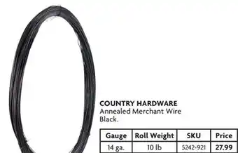 Home Hardware Annealed Merchant Wire Black 14 ga., 10 lb offer