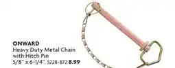Home Hardware Heavy Duty Metal Chain with Hitch Pin offer