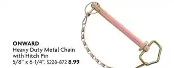 Home Hardware Heavy Duty Metal Chain with Hitch Pin offer