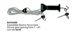 Home Hardware Expandable Electric Fence Gate Fits any gate opening from 7' - 20 offer