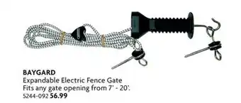 Home Hardware Expandable Electric Fence Gate Fits any gate opening from 7' - 20 offer