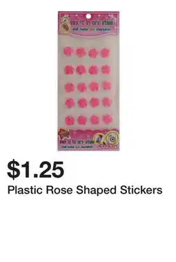 Dollarama Plastic Rose Shaped Stickers offer
