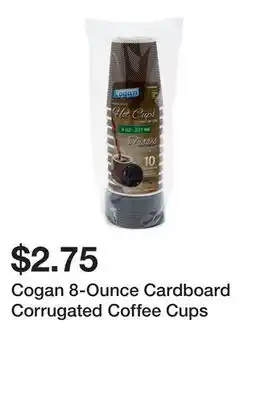 Dollarama Cogan 8-Ounce Cardboard Corrugated Coffee Cups offer
