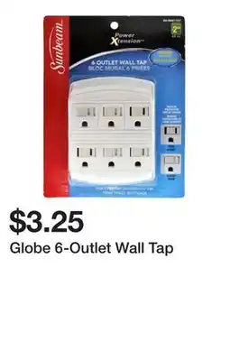 Dollarama Globe 6-Outlet Wall Tap offer