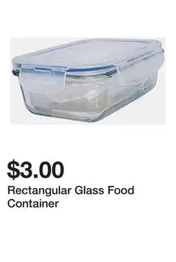 Dollarama Rectangular Glass Food Container offer