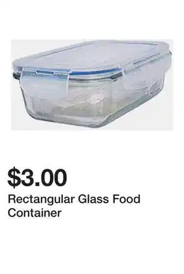 Dollarama Rectangular Glass Food Container offer