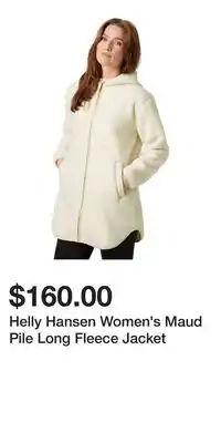 Mark's Helly Hansen Women's Maud Pile Long Fleece Jacket offer