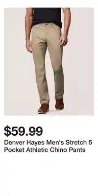 Mark's Denver Hayes Men's Stretch 5 Pocket Athletic Chino Pants offer