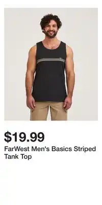 Mark's FarWest Men's Basics Striped Tank Top offer