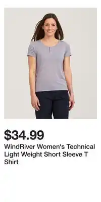 Mark's WindRiver Women's Technical Light Weight Short Sleeve T Shirt offer