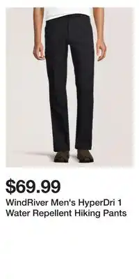 Mark's WindRiver Men's HyperDri 1 Water Repellent Hiking Pants offer
