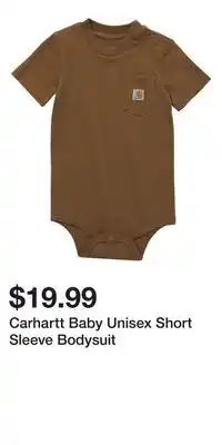 Mark's Carhartt Baby Unisex Short Sleeve Bodysuit offer