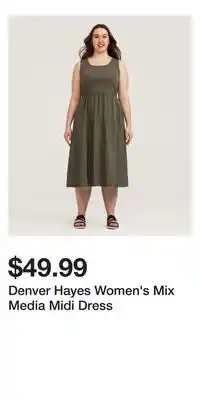 Mark's Denver Hayes Women's Mix Media Midi Dress offer