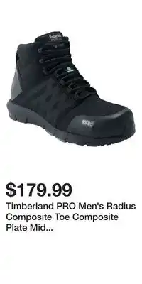 Mark's Timberland PRO Men's Radius Composite Toe Composite Plate Mid Height Athletic Work Boots offer
