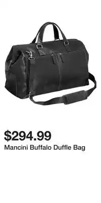 Mark's Mancini Buffalo Duffle Bag offer