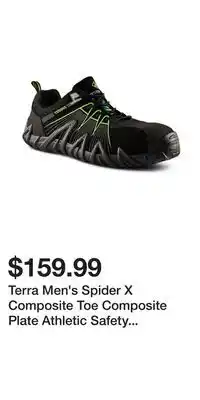 Mark's Terra Men's Spider X Composite Toe Composite Plate Athletic Safety Shoes offer