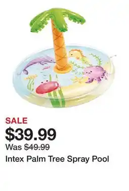 TSC Stores Intex Palm Tree Spray Pool offer