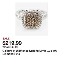 TSC Stores Colours of Diamonds Sterling Silver 0.33 ctw Diamond Ring offer