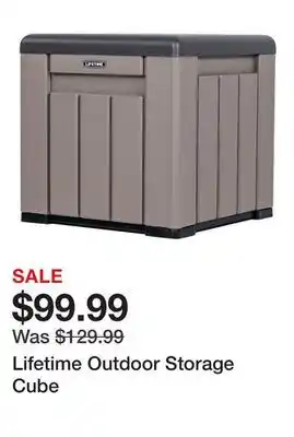 TSC Stores Lifetime Outdoor Storage Cube offer