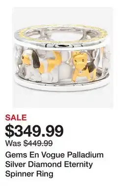 TSC Stores Gems En Vogue Palladium Silver Diamond Eternity Spinner Ring offer