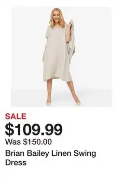 TSC Stores Brian Bailey Linen Swing Dress offer