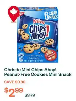Voilà Christie Mini Chips Ahoy! Peanut-Free Cookies Mini Snack Pack 6 x 26 g offer