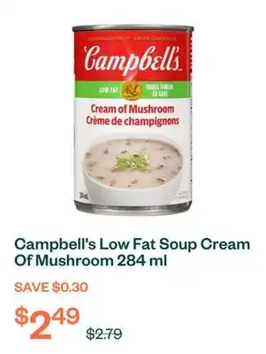 Voilà Campbell's Low Fat Soup Cream Of Mushroom 284 ml offer