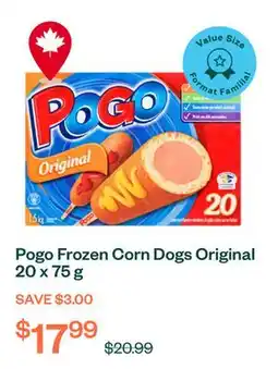 Voilà Pogo Frozen Corn Dogs Original 20 x 75 g offer