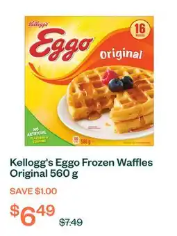 Voilà Kellogg's Eggo Frozen Waffles Original 560 g offer