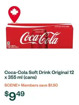 Voilà Coca-Cola Soft Drink Original 12 x 355 ml (cans) offer