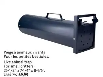 Home Hardware Live animal traForp small critters offer