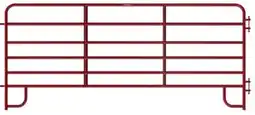 Home Hardware 6-bars corral panel Rouge./Red. 12' offer