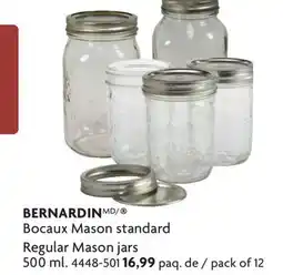 Home Hardware Bocaux Mason standard Regular Mason jar 500s ml offer