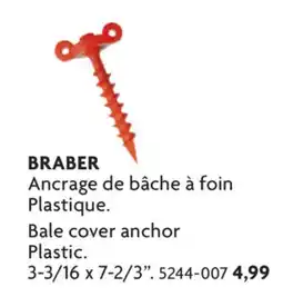Home Hardware Bale cover anchor Plastic offer